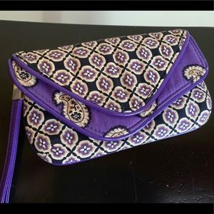 Vera Bradley Purple Paisley Wristlet